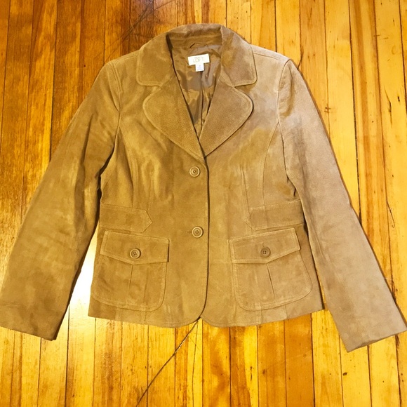 ann taylor suede jacket